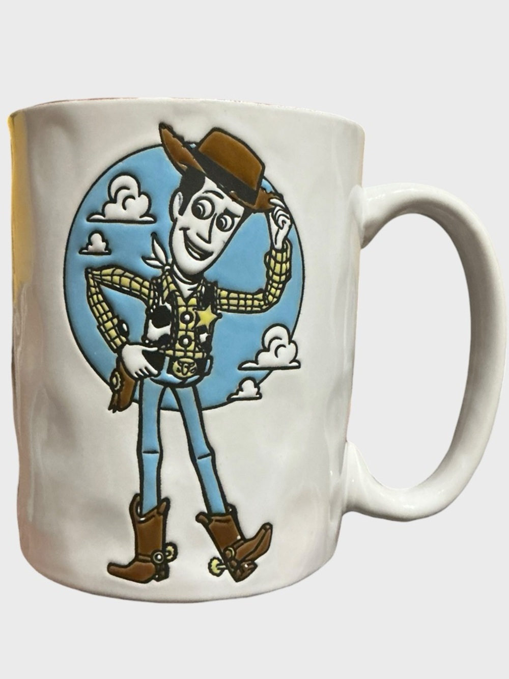 Toy Story Woody Cowboy White Ceramic 'Yeehaw!' Coffee Mug Disney Pixar - Picture 3 of 7